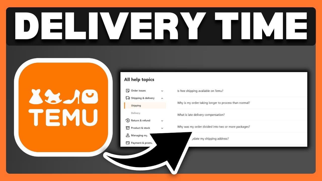 Temu levertijd en verschillende verzendmethoden