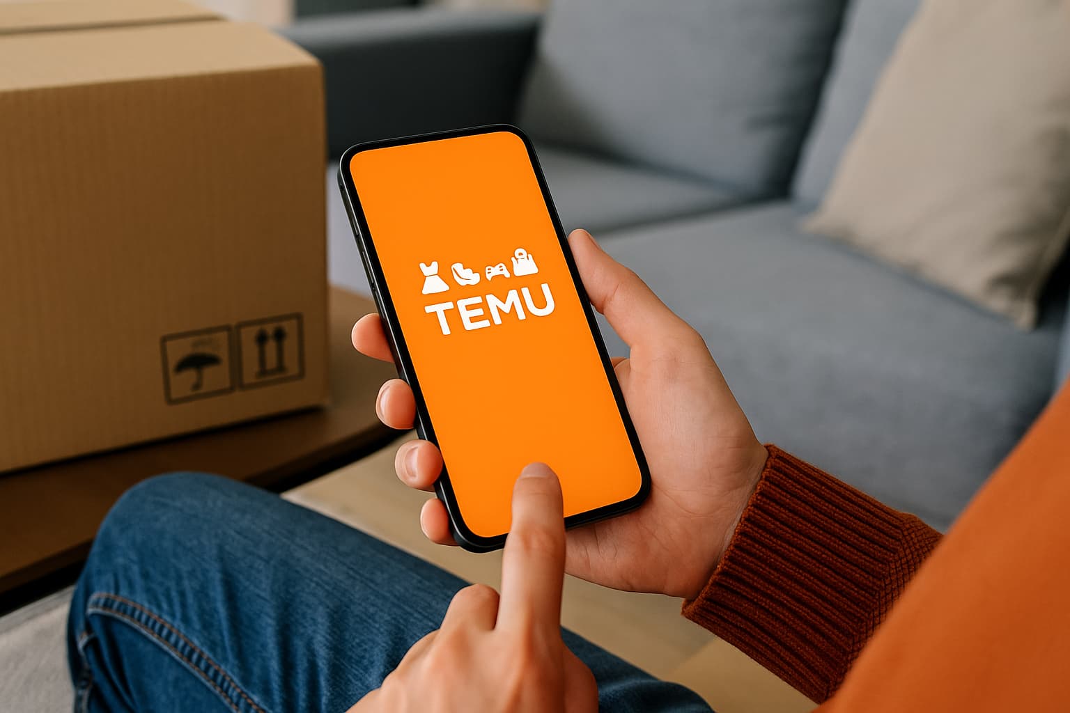 Temu verzendpartners en slimme levering via de app