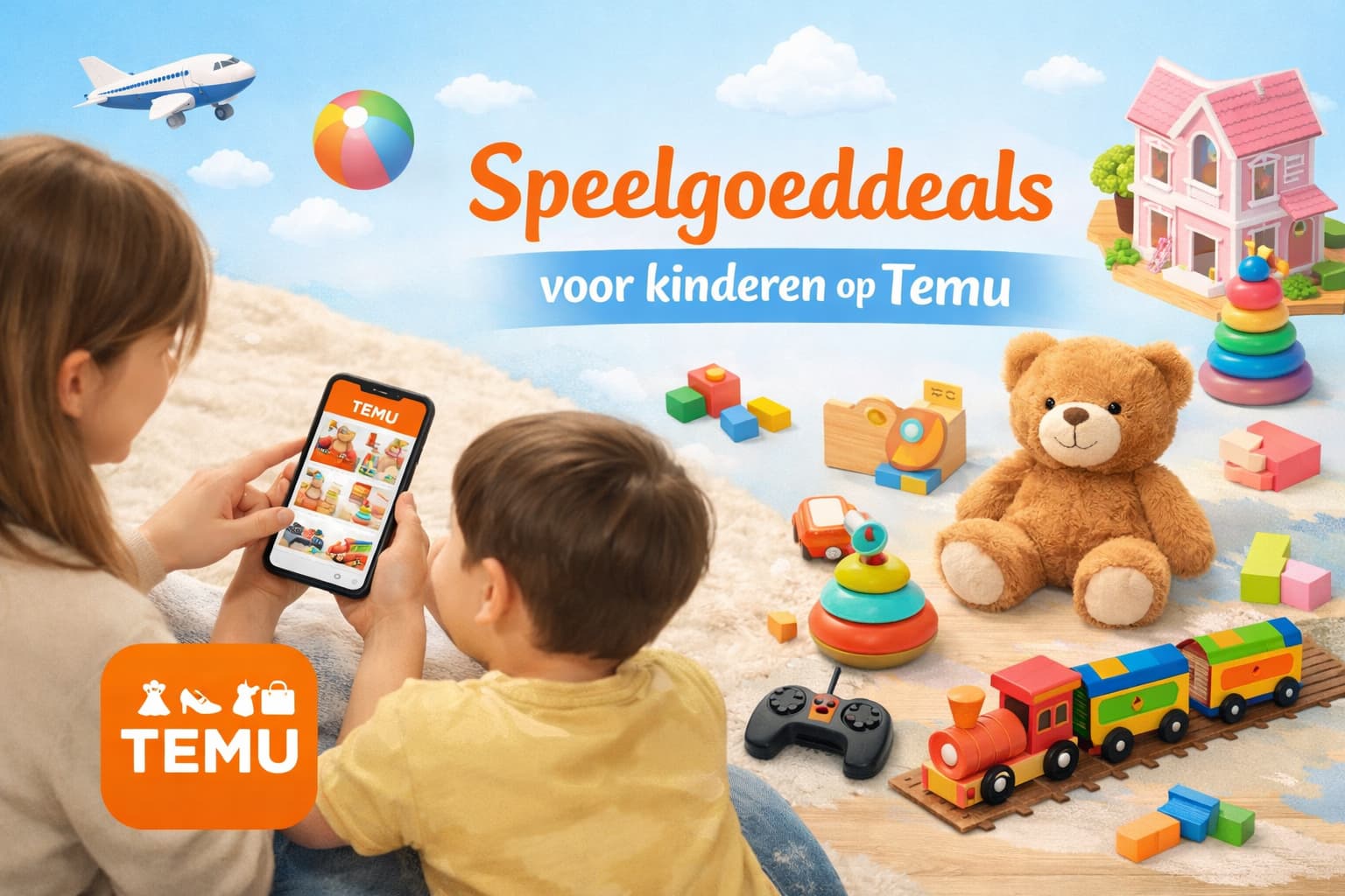 Slim shoppen met speelgoeddeals voor kinderen op Temu